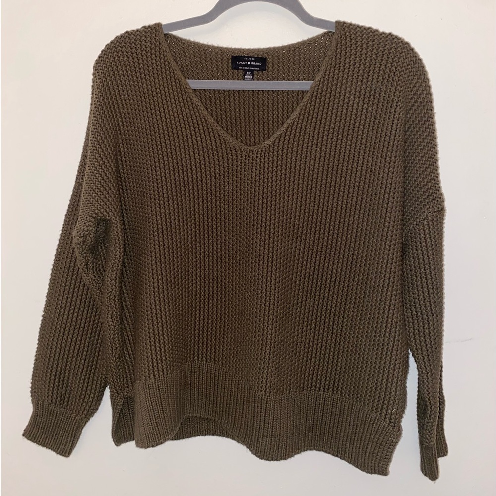 Green lucky brand sweater